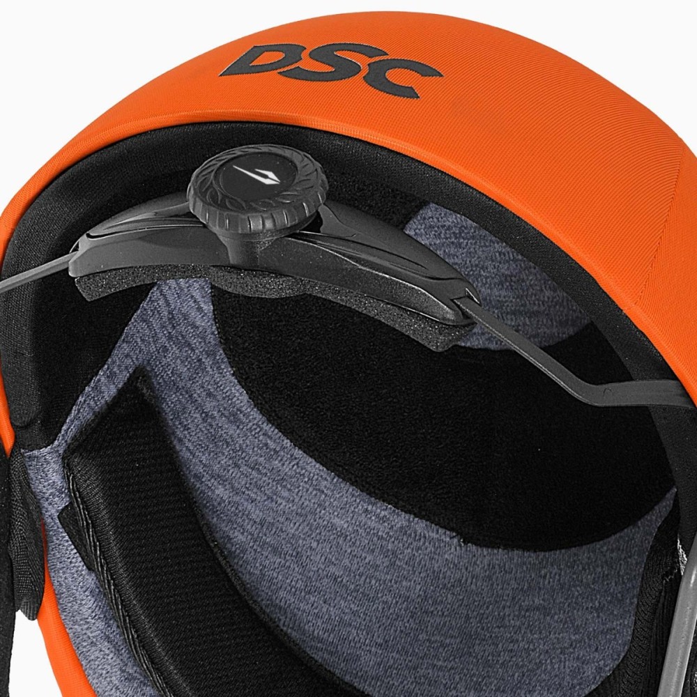 DSC Fort 44 Pro Cricket Helmet, Orange, Large DSC Fort 44 Pro Cricket Helmet, Orange, Large