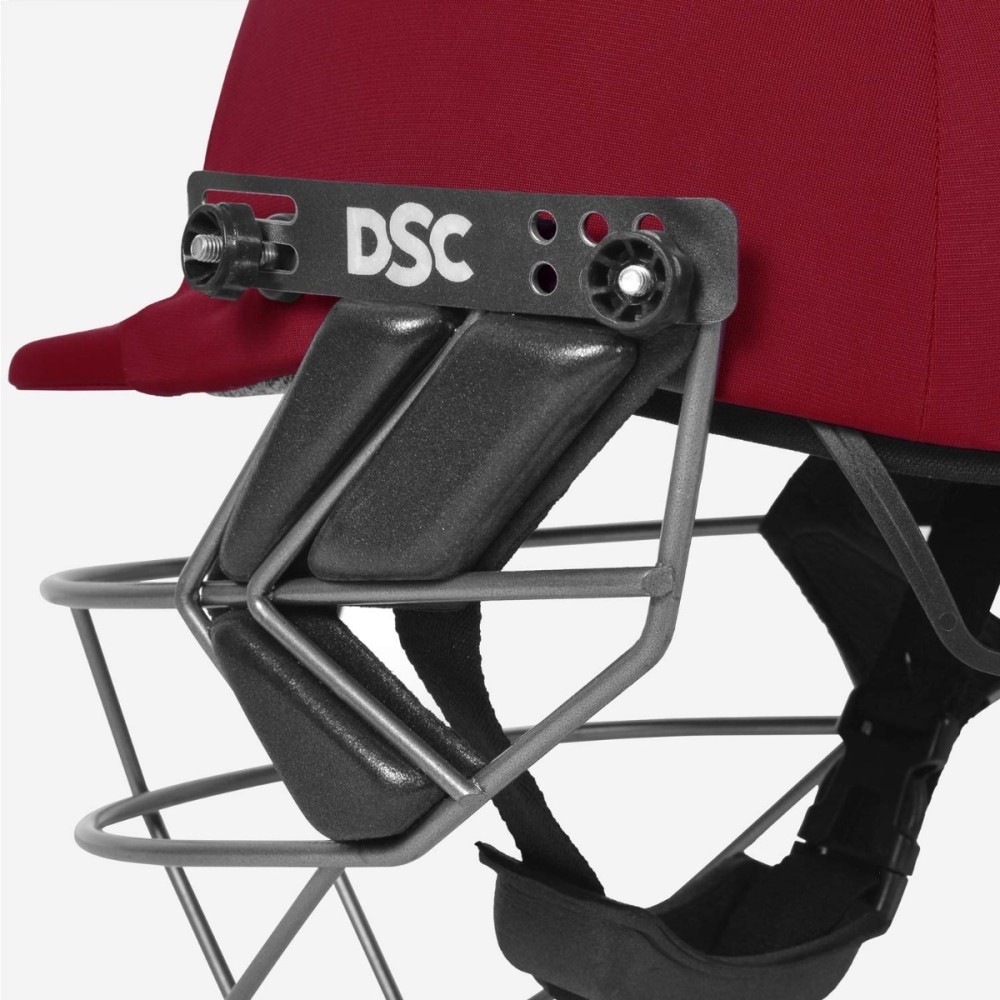 DSC Fort 44 Pro Cricket Helmet, Red, Large DSC Fort 44 Pro Cricket Helmet, Red, Large