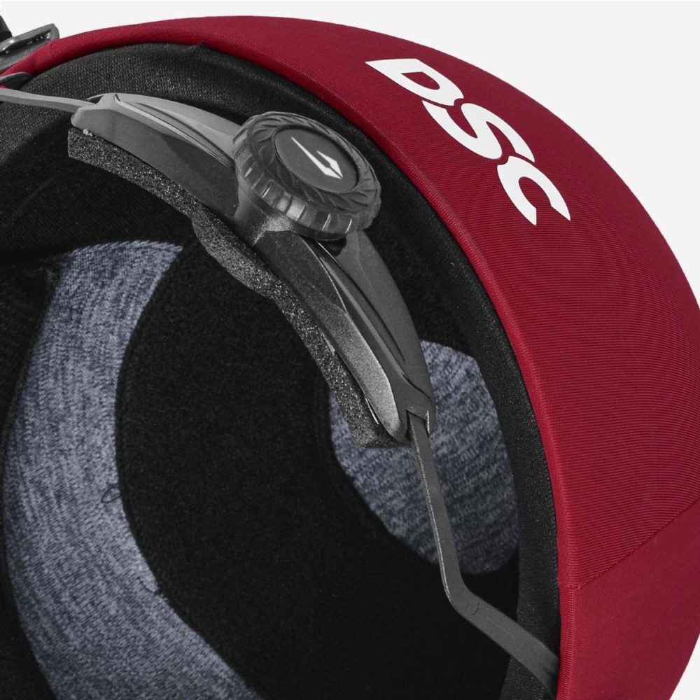 DSC Fort 44 Pro Cricket Helmet, Red, Large DSC Fort 44 Pro Cricket Helmet, Red, Large