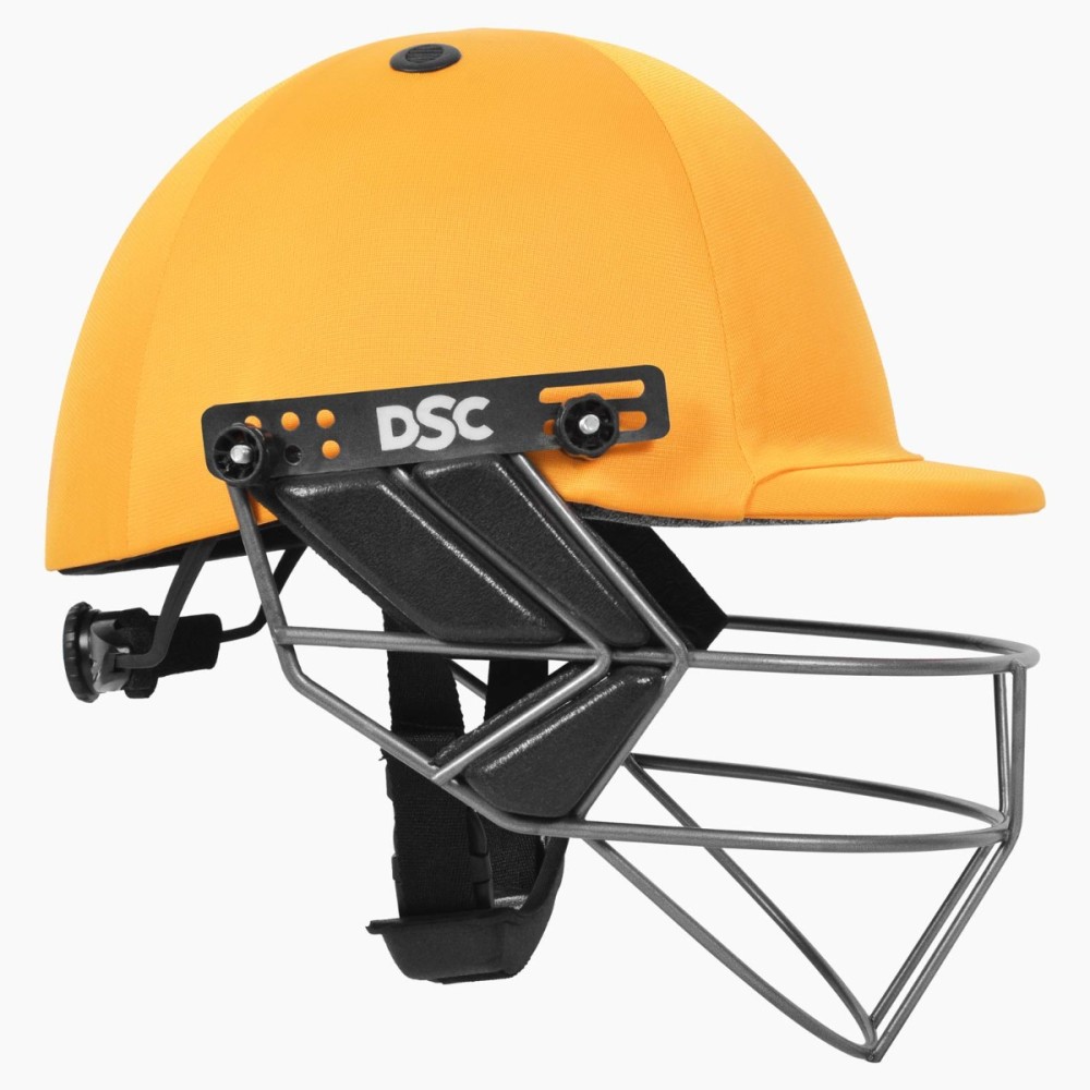 DSC Fort 44 Pro Cricket Helmet, Yellow, Large DSC Fort 44 Pro Cricket Helmet, Yellow, Large