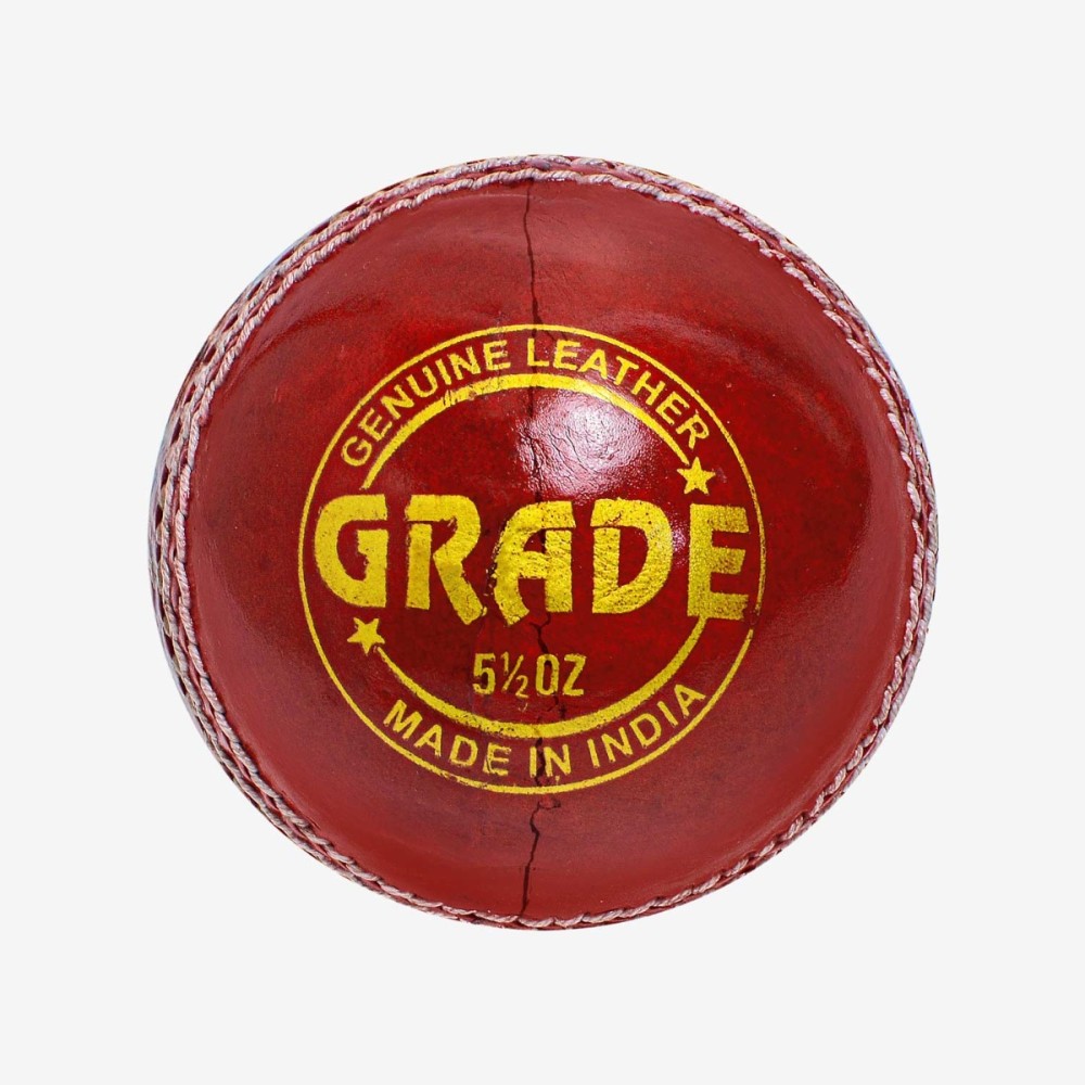 DSC Grade Leather Ball, Red
