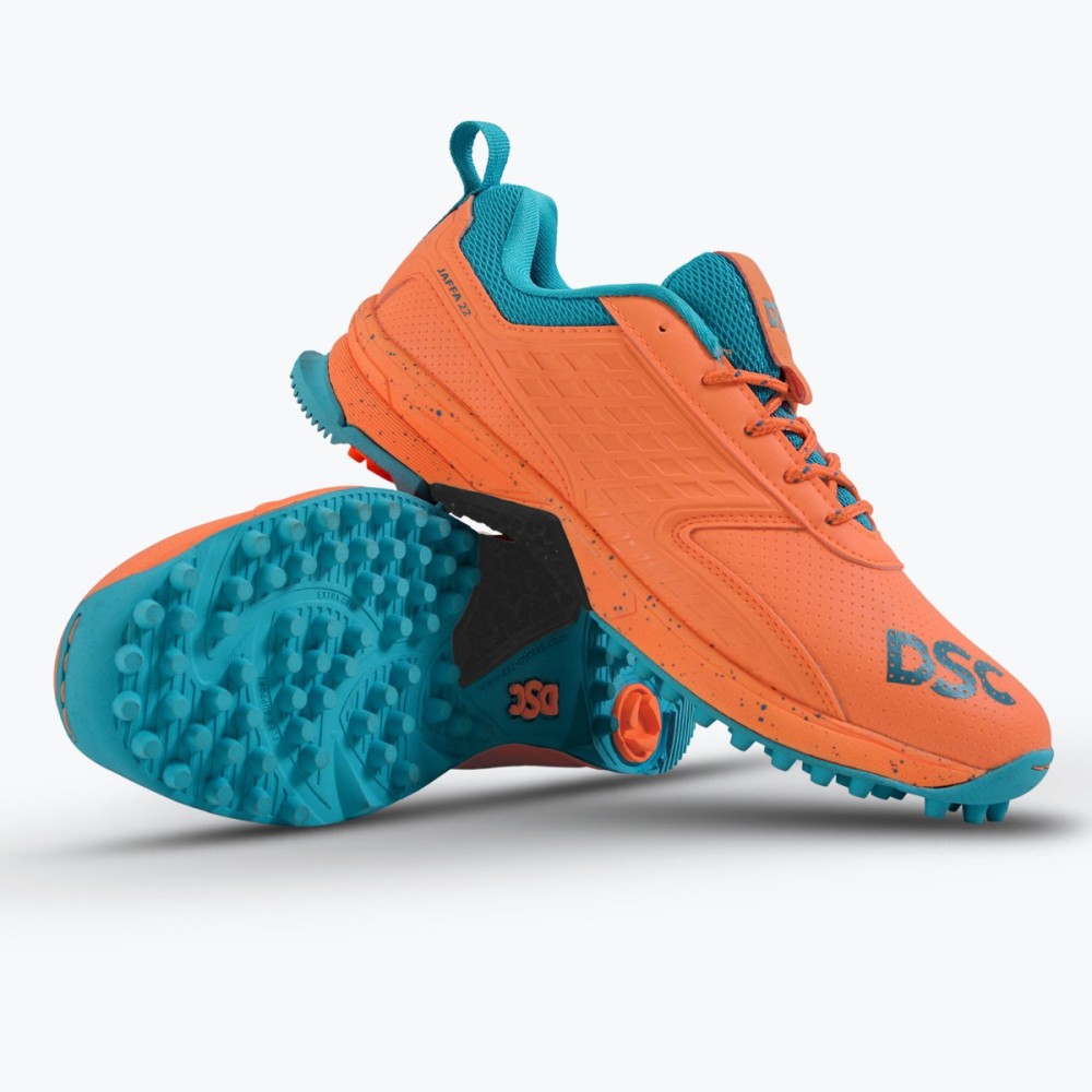 DSC Jaffa 22 Cricket Shoes (Orange), Orange, 10