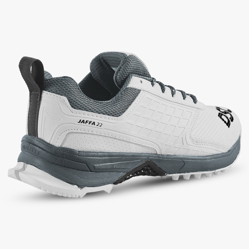 DSC Jaffa 22 Cricket Shoes (White / Grey), White/grey, 10