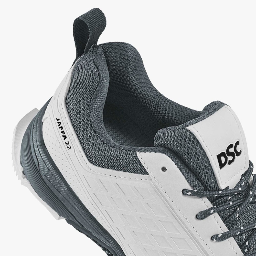 DSC Jaffa 22 Cricket Shoes (White / Grey), White/grey, 10