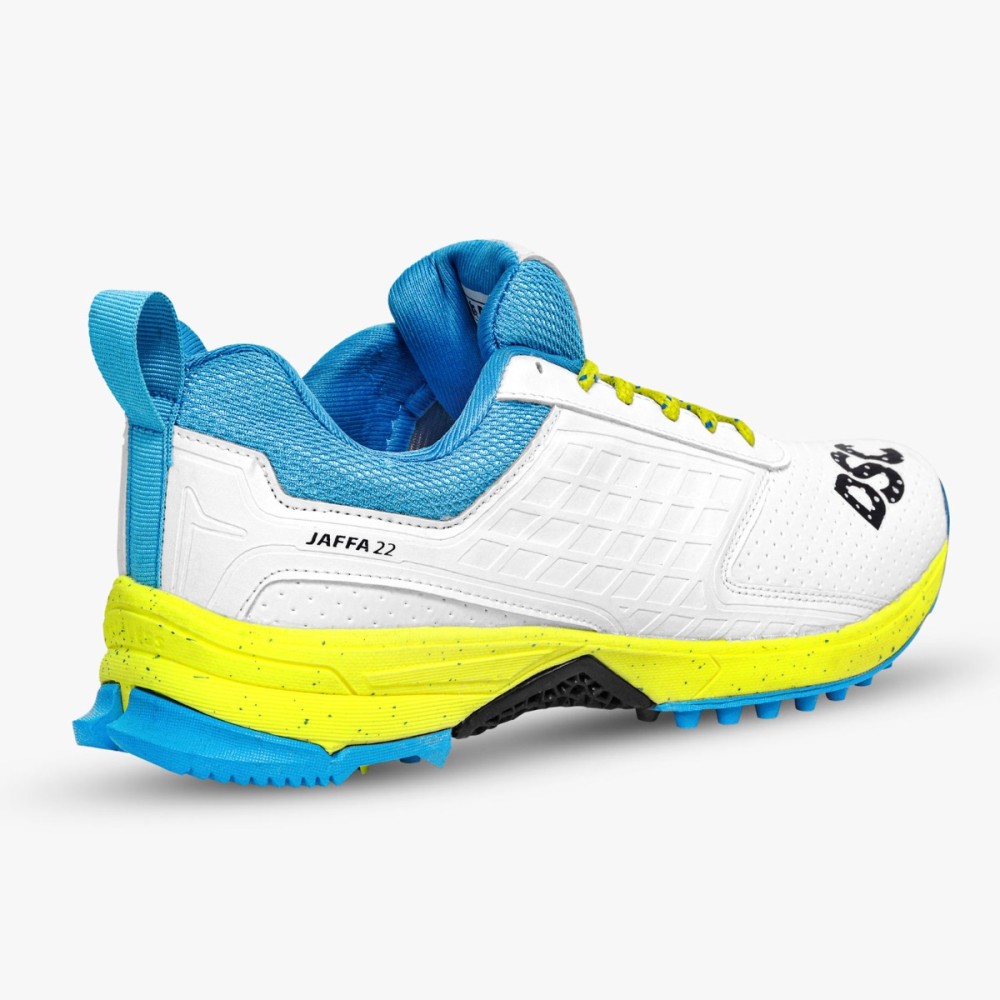 DSC Jaffa 22 Cricket Shoes (White / Lime Yellow), White/lemon Yellow, 10 DSC Jaffa 22 Cricket Shoes (White / Lime Yellow), White/lemon Yellow, 10