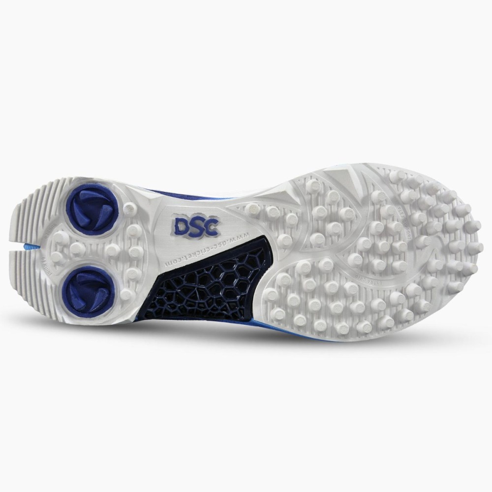 DSC Jaffa 22 Cricket Shoes (White / Navy), White/blue, 10