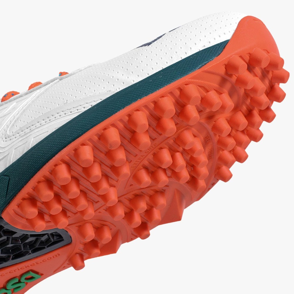 DSC Jaffa 22 Cricket Shoes (White / Sea Green), Sea Green/flouro Orange, 10 DSC Jaffa 22 Cricket Shoes (White / Sea Green), Sea Green/flouro Orange, 10