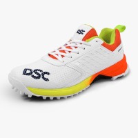 DSC Jaffa GT Cricket Shoes (Lime / Orange), LMOR24, 10