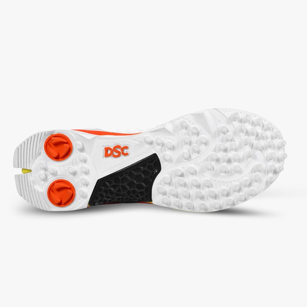 DSC Jaffa GT Cricket Shoes (Lime / Orange), LMOR24, 10