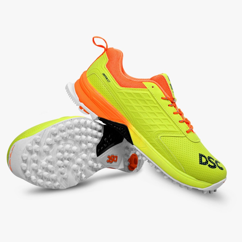 DSC Jaffa GT Cricket Shoes (Lime Yellow), LY25, 10