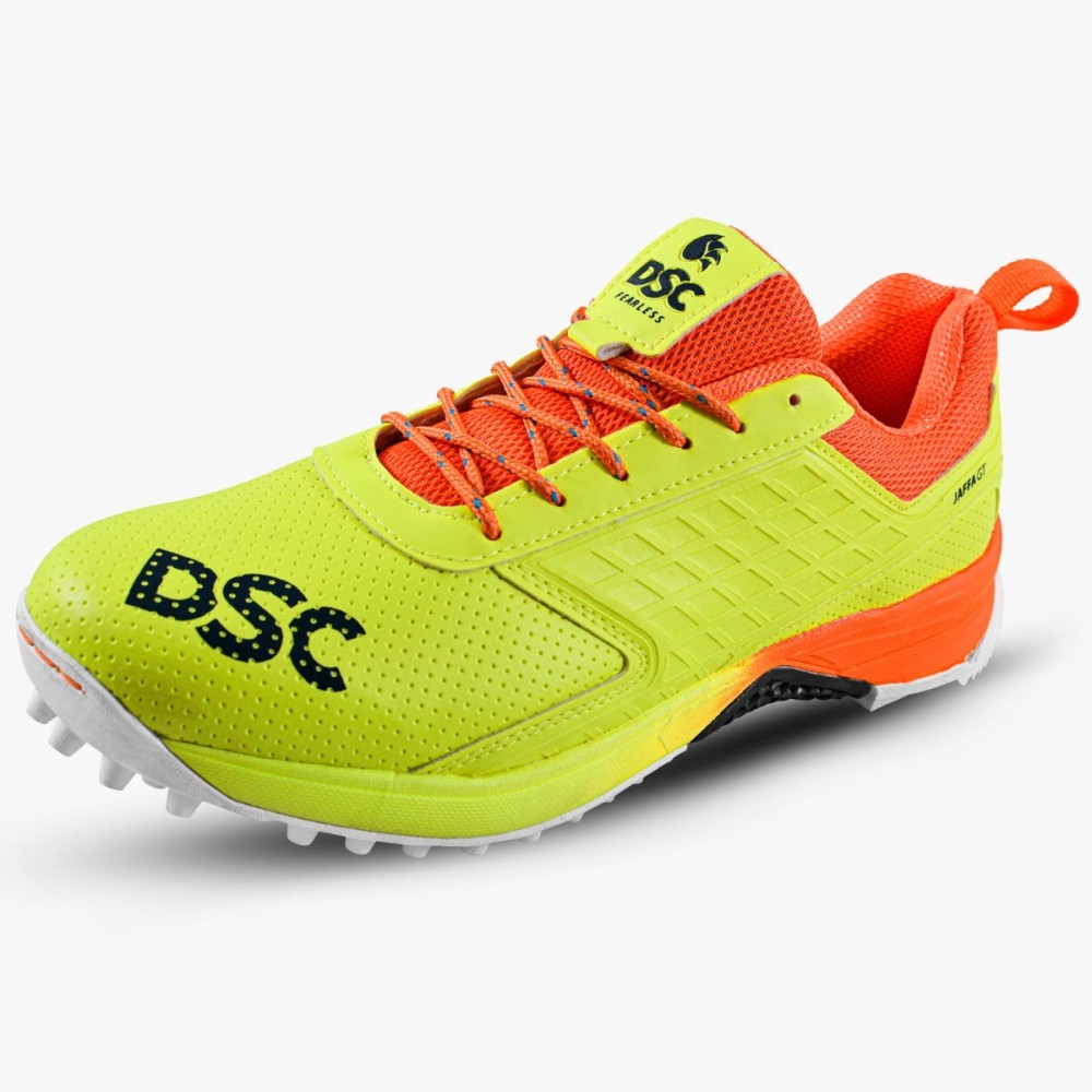 DSC Jaffa GT Cricket Shoes (Lime Yellow), LY25, 10