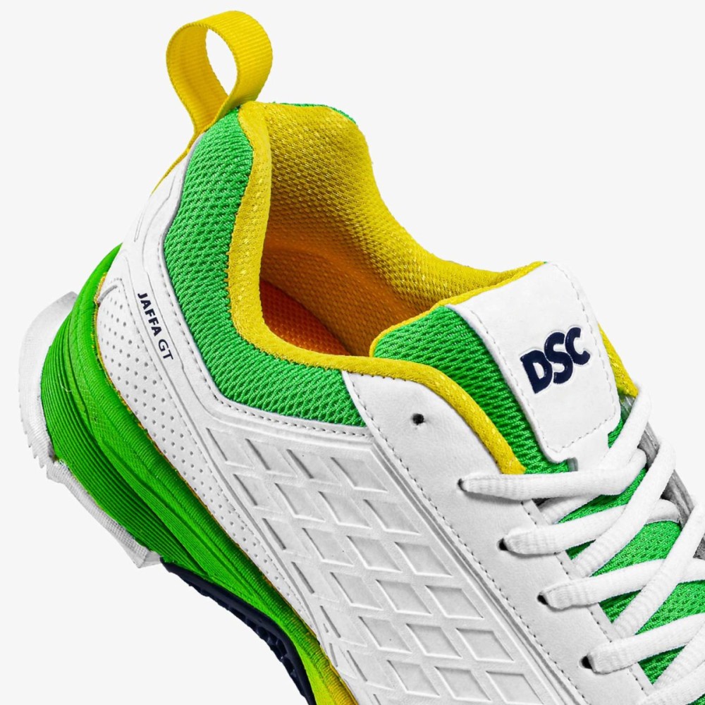DSC Jaffa GT Cricket Shoes (Yellow / Green), YLGR24, 10