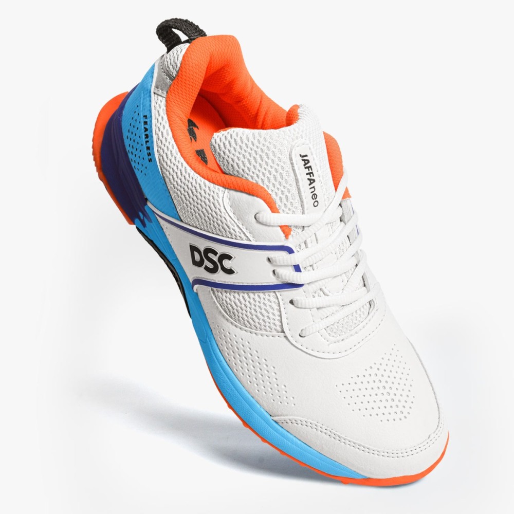 DSC Jaffa Neo Cricket Shoes (Blue / Orange), Blue/orange, 10 DSC Jaffa Neo Cricket Shoes (Blue / Orange), Blue/orange, 10