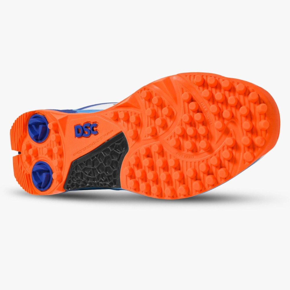 DSC Jaffa Neo Cricket Shoes (Blue / Orange), Blue/orange, 10 DSC Jaffa Neo Cricket Shoes (Blue / Orange), Blue/orange, 10