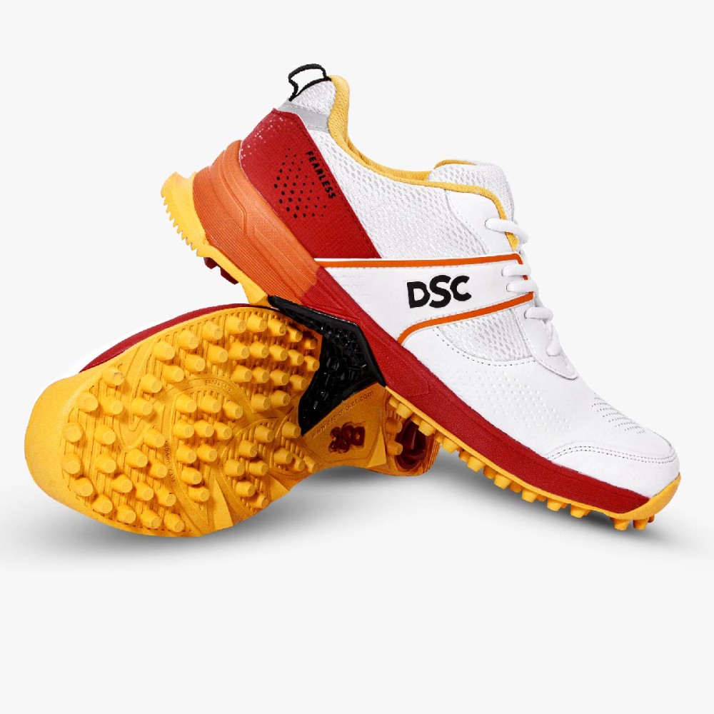 DSC Jaffa Neo Cricket Shoes (Red / Yellow), RDYL25, 10 DSC Jaffa Neo Cricket Shoes (Red / Yellow), RDYL25, 10