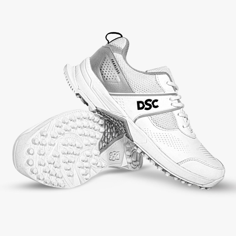 DSC Jaffa Neo Cricket Shoes (White / Silver), White, 10 DSC Jaffa Neo Cricket Shoes (White / Silver), White, 10