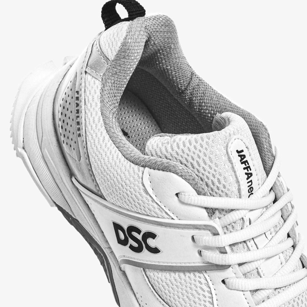 DSC Jaffa Neo Cricket Shoes (White / Silver), White, 10 DSC Jaffa Neo Cricket Shoes (White / Silver), White, 10