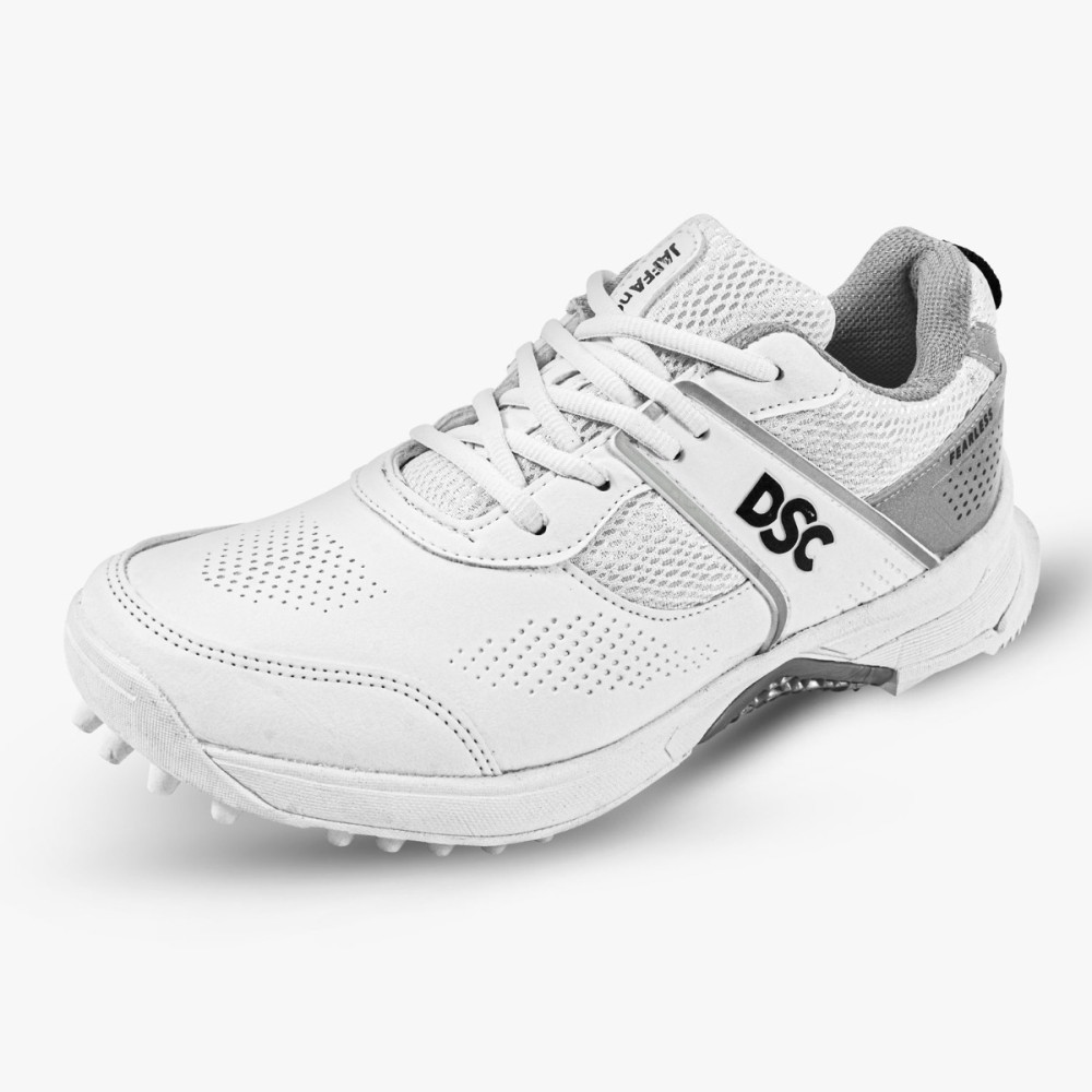 DSC Jaffa Neo Cricket Shoes (White / Silver), White, 10 DSC Jaffa Neo Cricket Shoes (White / Silver), White, 10