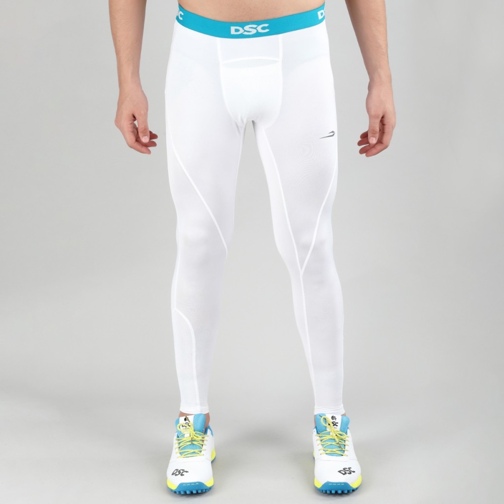DSC Long Tight Compression, Off White, Large