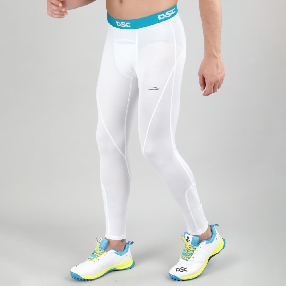 DSC Long Tight Compression, Off White, Large