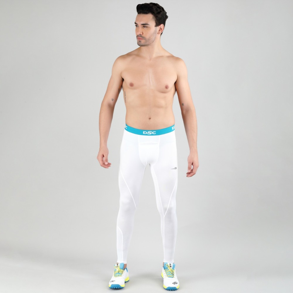 DSC Long Tight Compression, Off White, Large