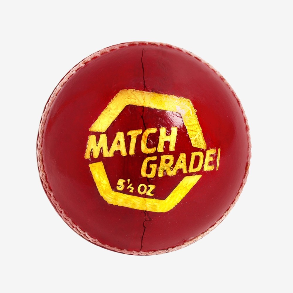 DSC Match Grade Leather Ball, Red