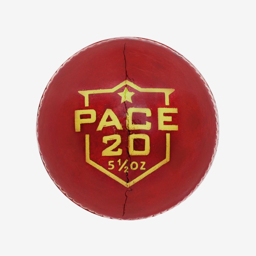 DSC Pace 20 Leather Ball, Red