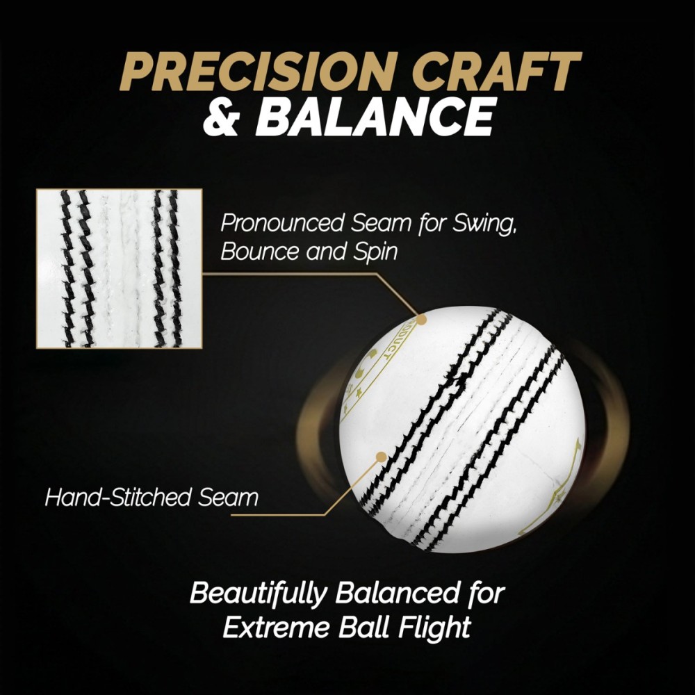 DSC Pace 20 Leather Ball, White
