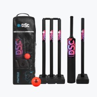 DSC Panther Cricket Set (Black, Junior), Size 4