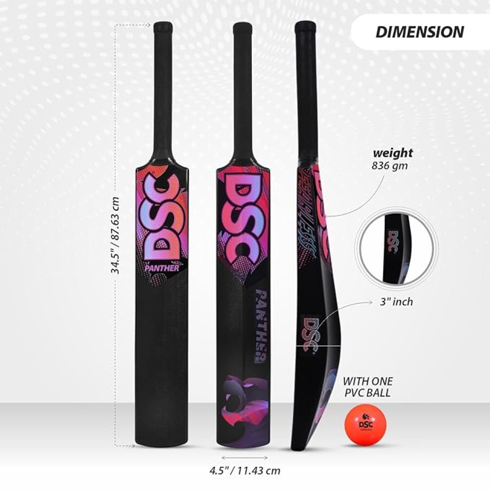 DSC Panther Cricket Set (Black, Mens)