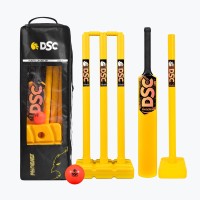DSC Phoenix Cricket Set (Yellow, Junior), Size 2