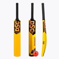 DSC Phoenix Plastic Bat (Yellow, Junior), 2