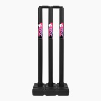 DSC Plastic Cricket Stumps (Mens), Black