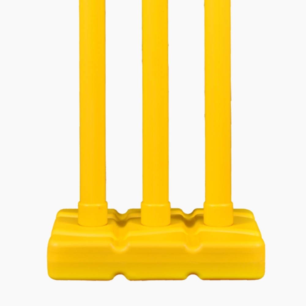 DSC Plastic Cricket Stumps (Mens), Yellow