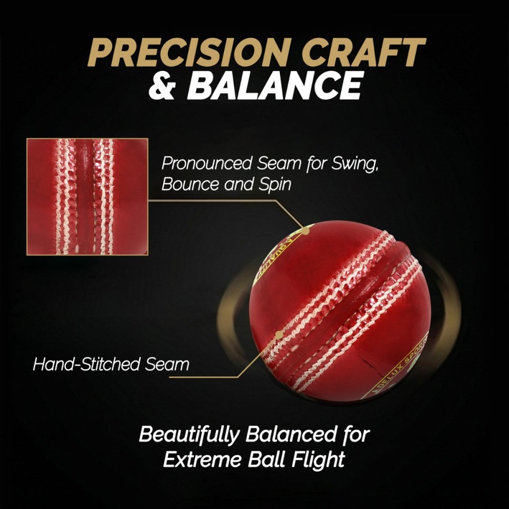 DSC Premier Leather Ball, Red