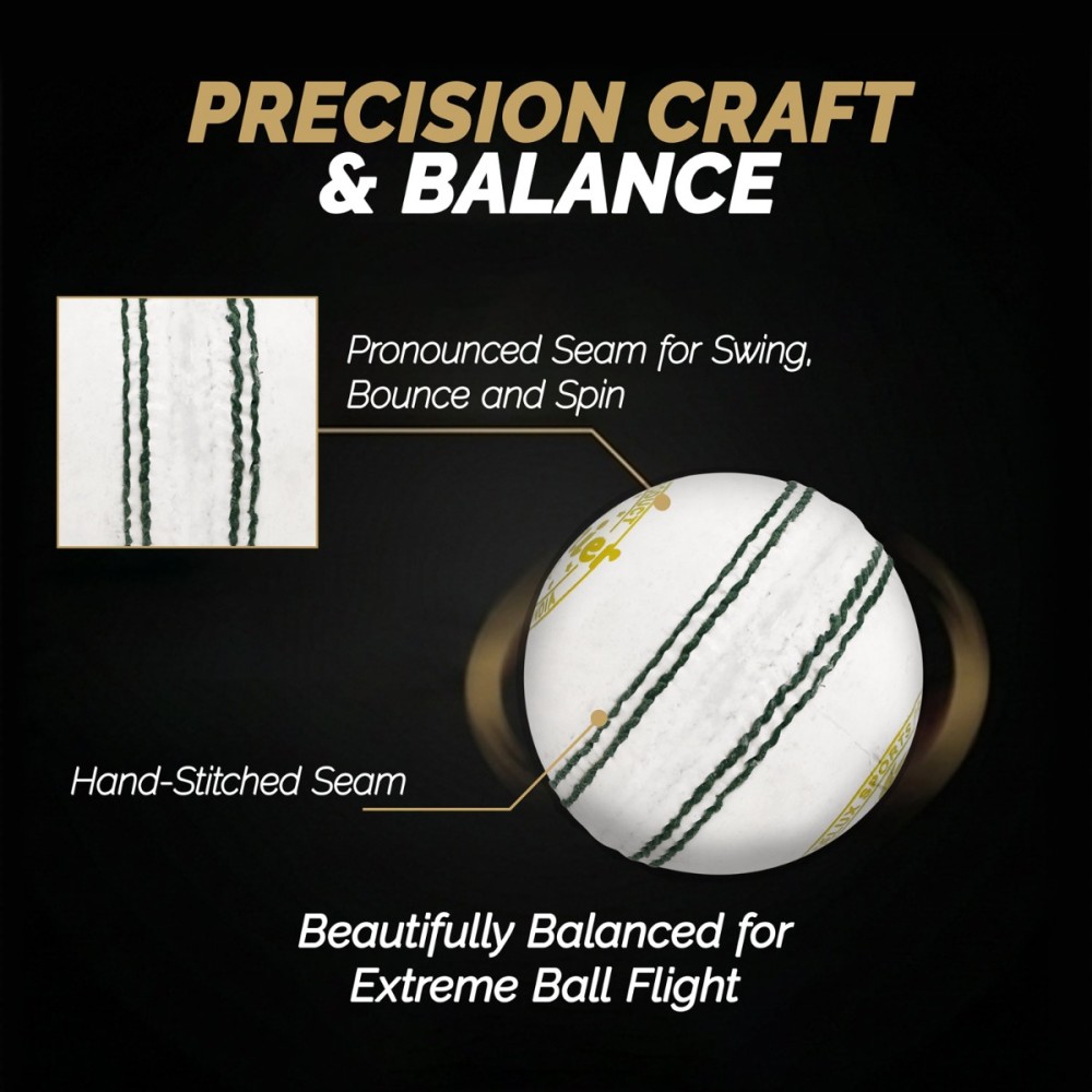 DSC Premier Leather Ball, White