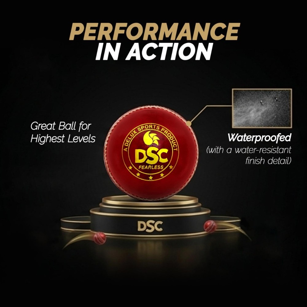 DSC Pro Club Leather Ball, Red