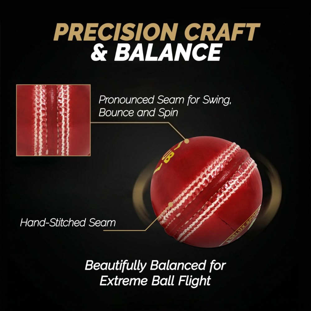 DSC Pro Club Leather Ball, Red