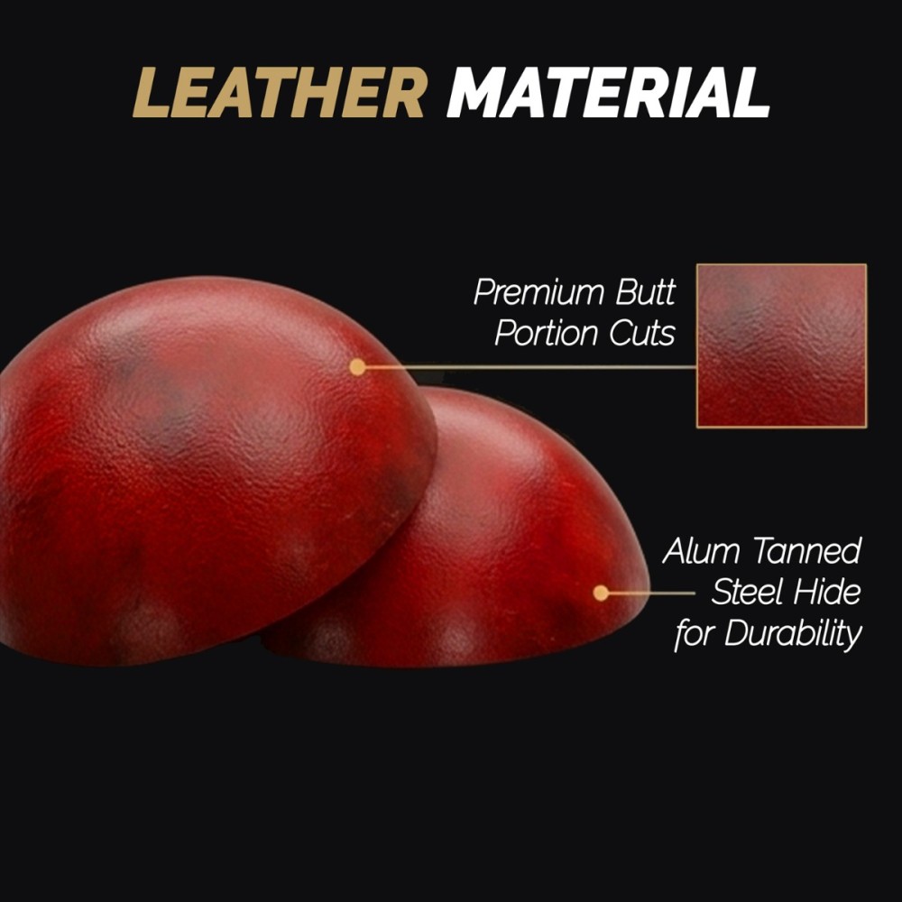 DSC Pro League Leather Ball, Red
