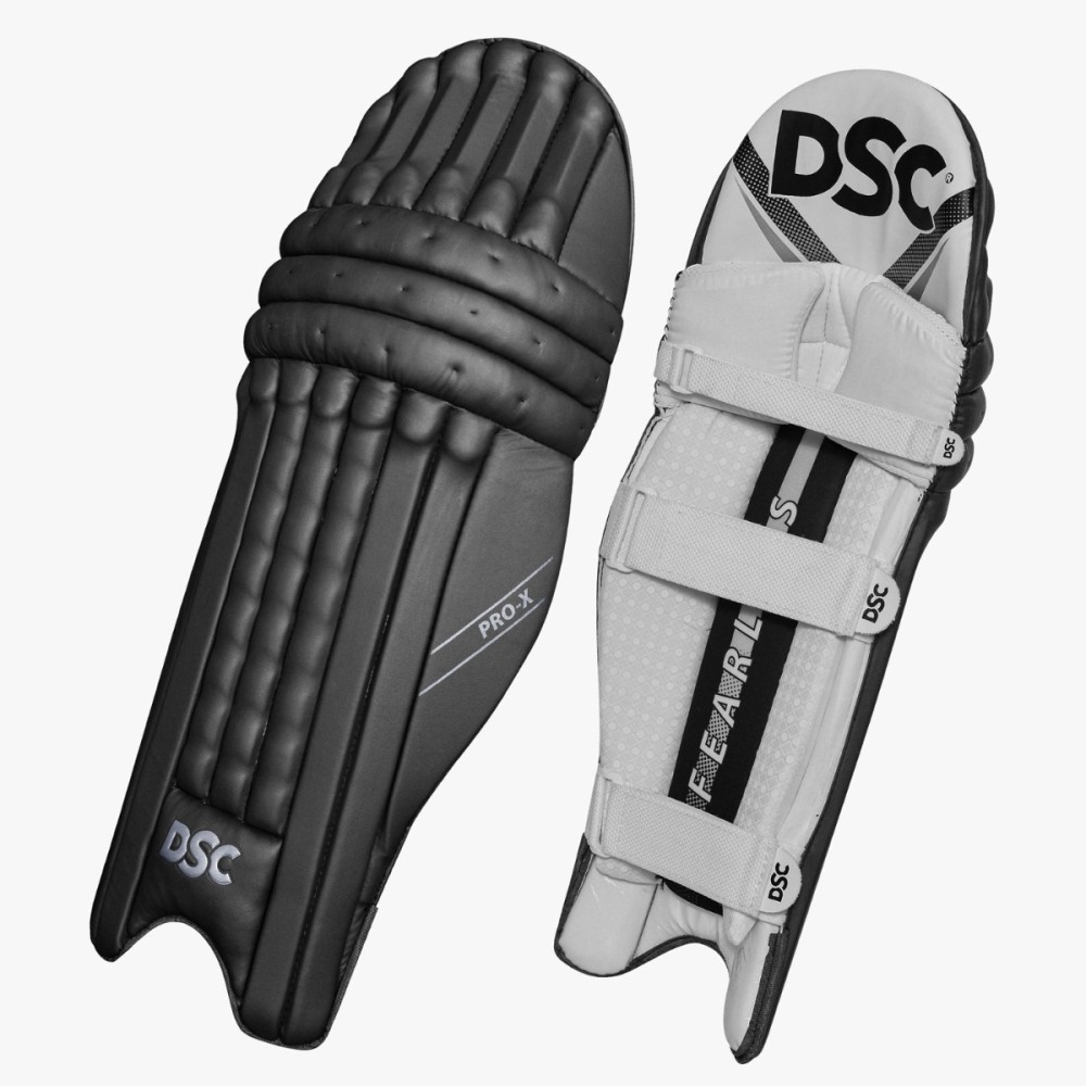 DSC Pro X Batting Leg Guard (Black), Mens Left