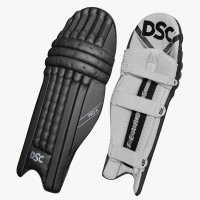 DSC Pro X Batting Leg Guard (Black), Mens Left