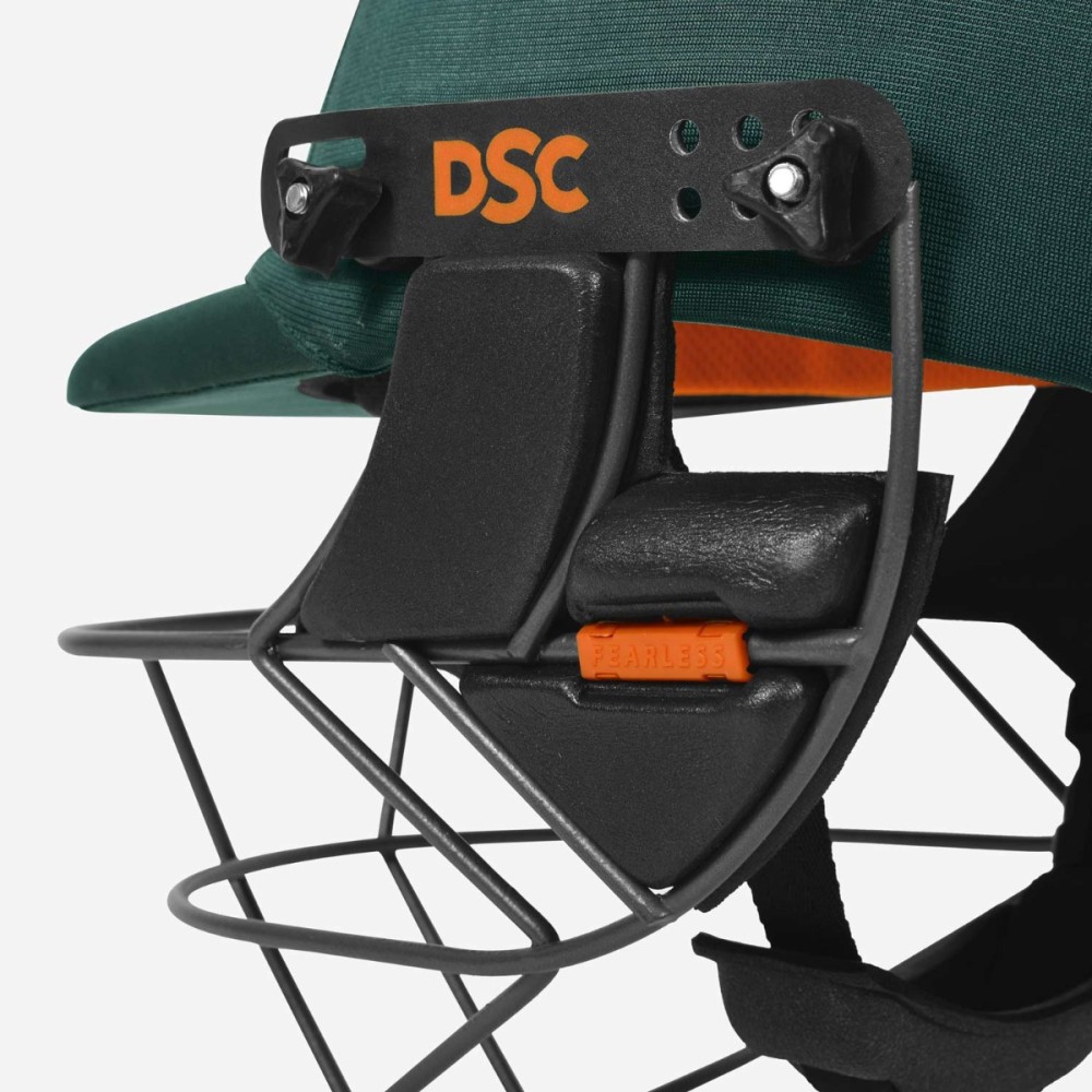 DSC Punch Cricket Helmet, Green, L DSC Punch Cricket Helmet, Green, L