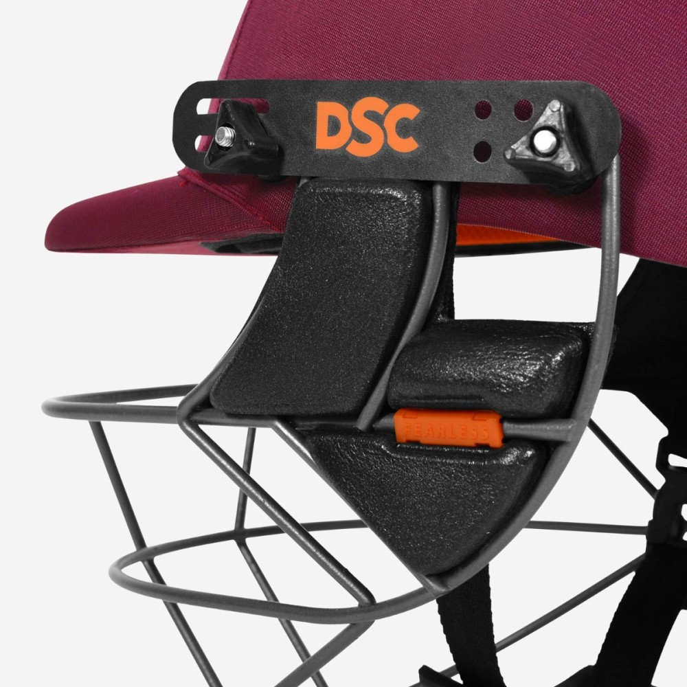 DSC Punch Cricket Helmet, Maroon, L DSC Punch Cricket Helmet, Maroon, L