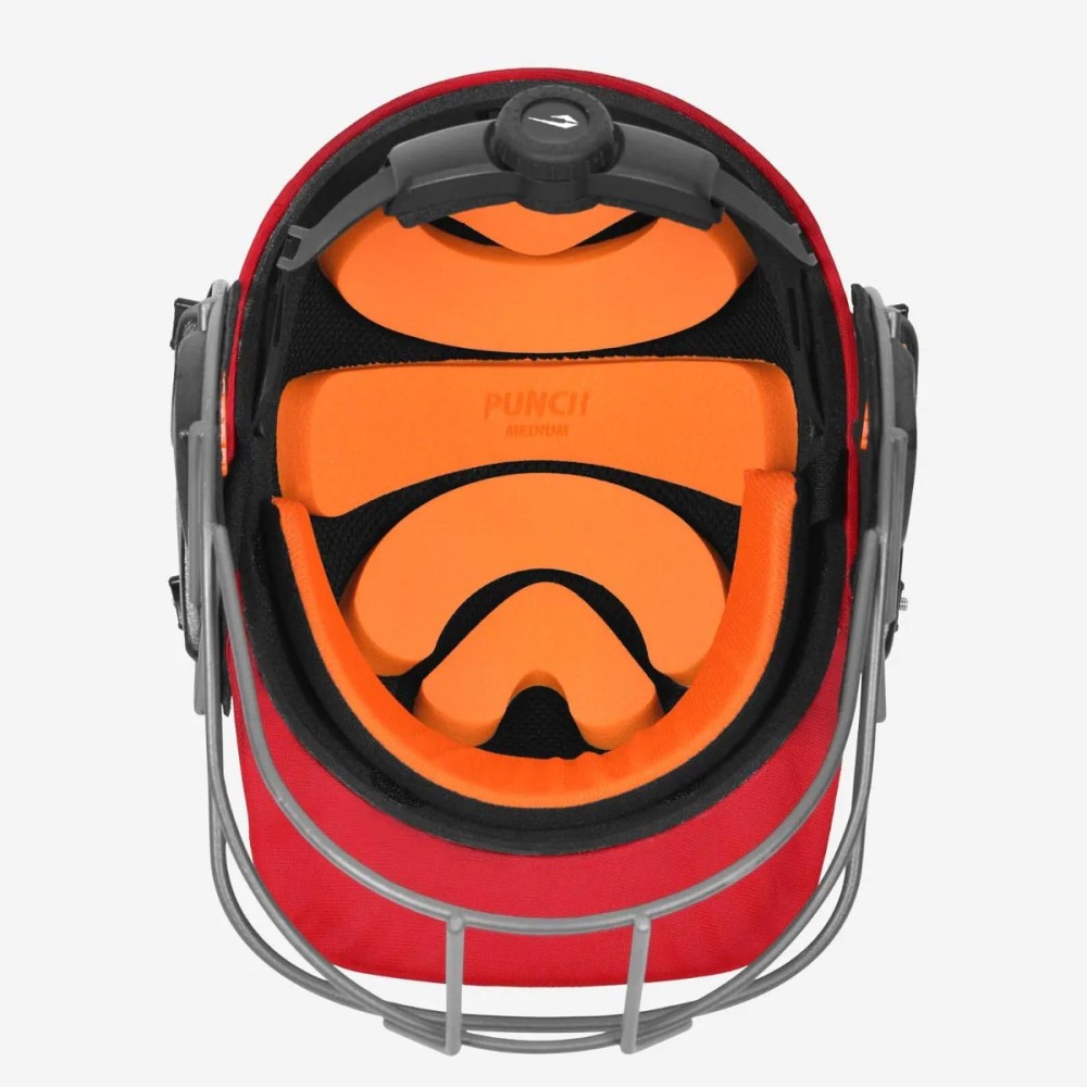 DSC Punch Cricket Helmet, Red, L DSC Punch Cricket Helmet, Red, L