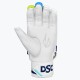 DSC Rage Batting Gloves (Green/Blue), Boys Left