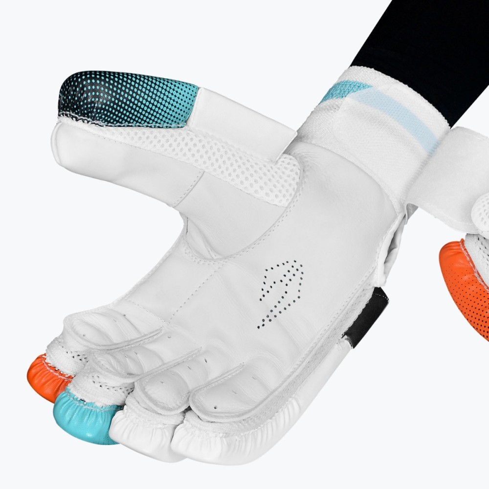 DSC Rage Batting Gloves (Red/Sky), Boys Right DSC Rage Batting Gloves (Red/Sky), Boys Right