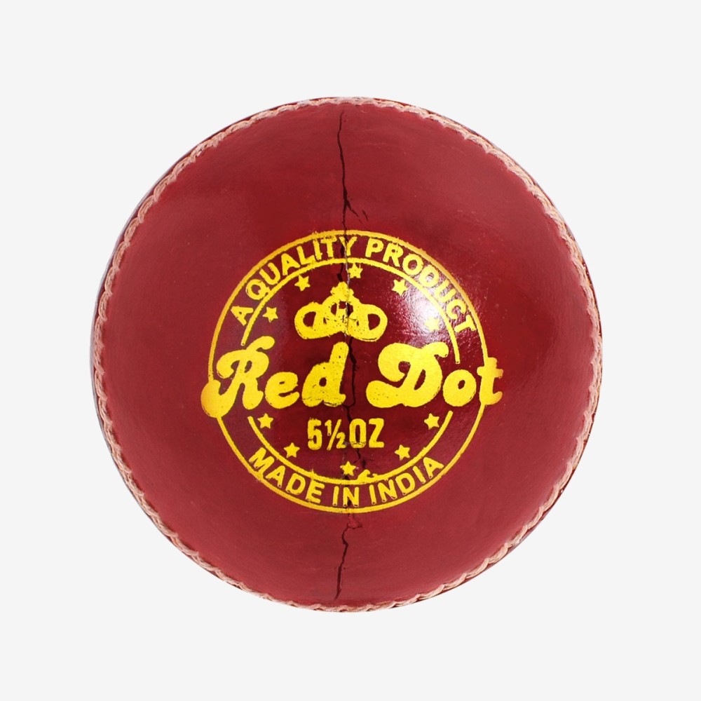 DSC Red Dot Leather Ball, Red
