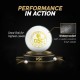 DSC Red Dot Leather Ball, White