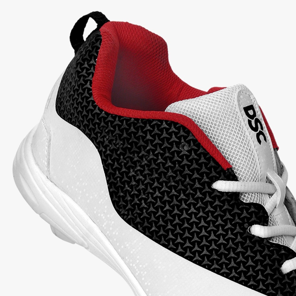 DSC Rigor X Cricket Shoes (Black), White/black, 1