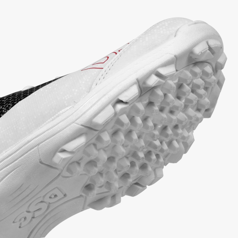 DSC Rigor X Cricket Shoes (Black), White/black, 1